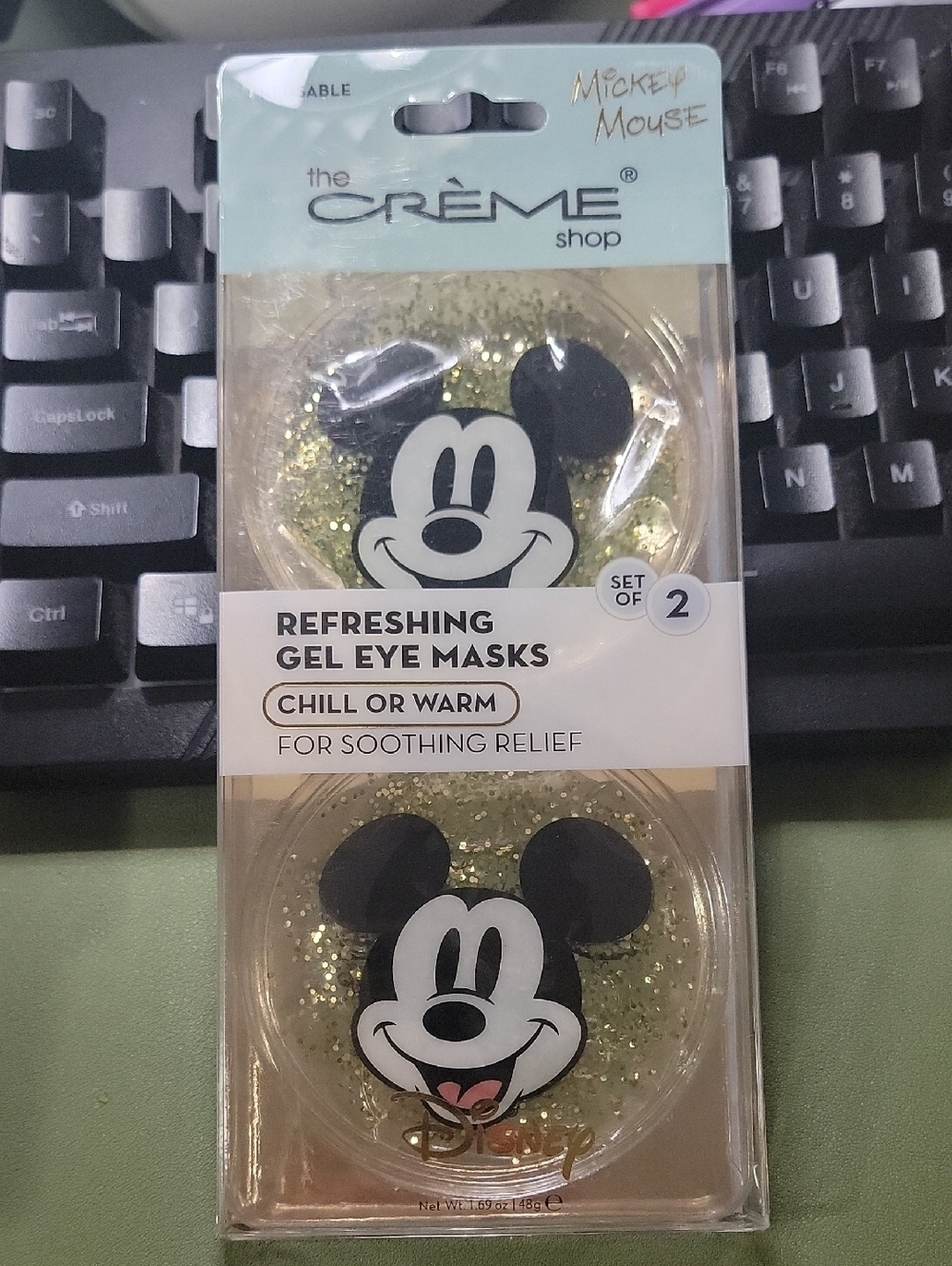 The Crème Shop x Mickey Mouse Gold Gel Eye Masks - Set of 2